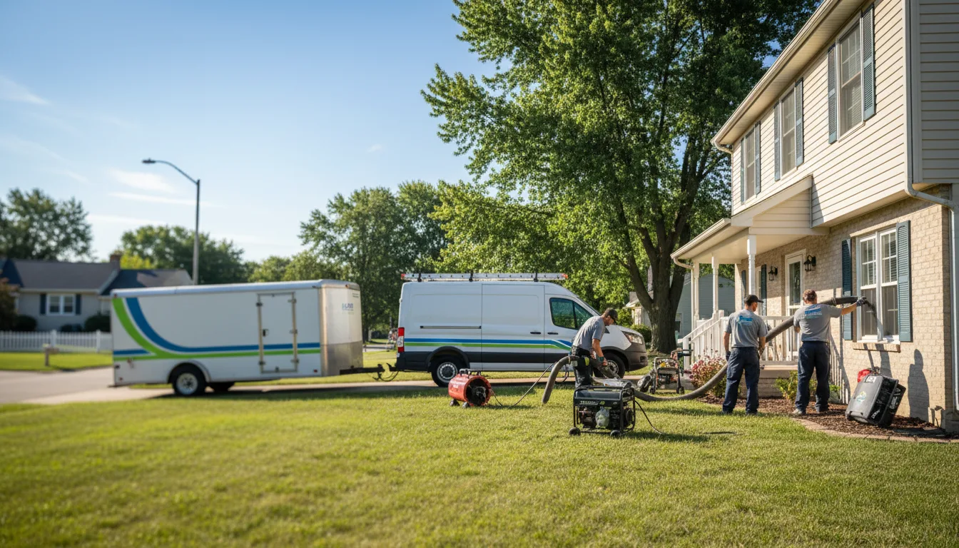 Flooded Basement Restoration And Cleanup With Repair in Fairchild, WI near me